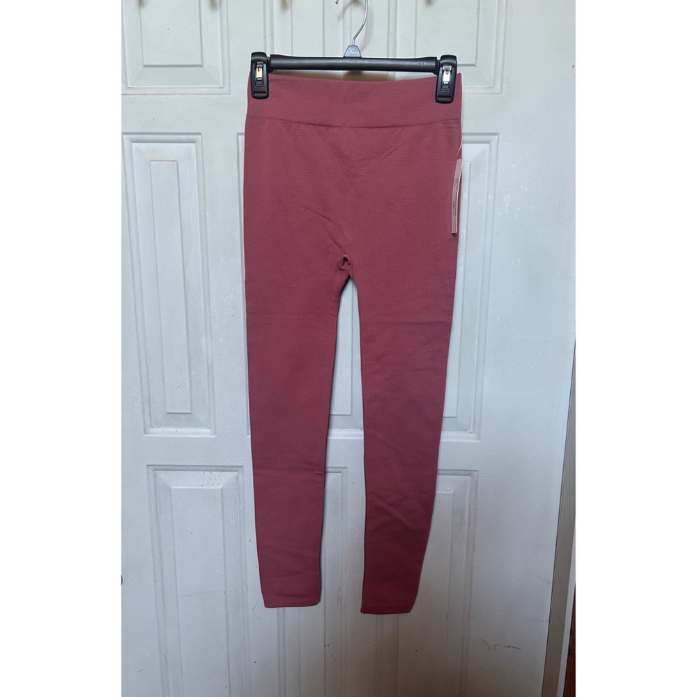 Women’s Pink Fleece Lined Leggings